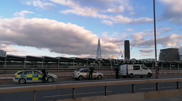 London police officers arrest driver on Blackfriars Bridge