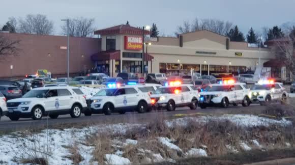 Dozens of police vehicles at scene of Colorado King Soopers shooting