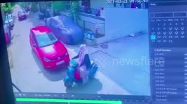 Car runs over woman riding two-wheeler in southern India