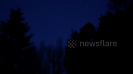 International Space Station, or Alien Craft? At 33 seconds the fast moving, silent object appears to change its trajectory in the skies of northern France