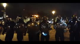 More violence in Bristol as protesters moved on by riot police
