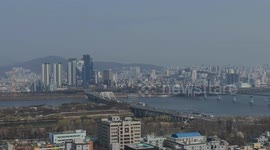 the downtown surrounding the Han River