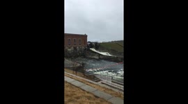 Steelhead fishing at Foote Dam Au Sable River Oscoda  Michigan