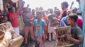 Holy men celebrate unique Holi at cremation grounds in Varanasi