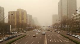 Beijing enveloped in hazardous sandstorm, second time in two weeks