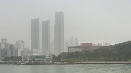 South Korean city struck by dust storm affecting visibility