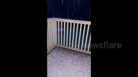 US: Spring Storm Brings Hail And Lightning To Western Washington