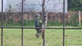 Police Find Active Bomb Explosion In Open Place in East Jakarta, Indonesia