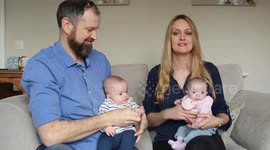 A British mum has become one of only a few in the world to conceive twins three weeks apart after she became pregnant - while pregnant