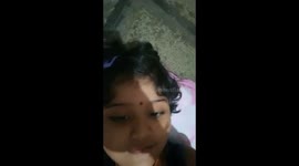 Cute talk of a little girl.