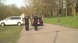 Despite a dispersal order being in place large groups gather again on 2nd day of rule of 6, UK