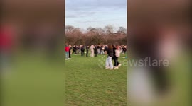 Huge crowds of boozy teenagers gathered on Edinburgh's Meadows in their hundreds - prompting cops to break up the illegal parties