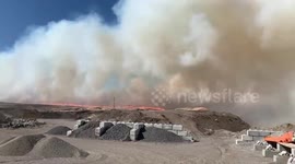 Canada grass fires force residents to evacuate in Calgary