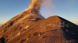 Guatemala: Photographer And Dog Climb Volcán De Fuego, Get To Witness Mini Spewing Of Ash