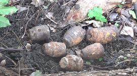Six colonial era bombs were found by residents in the Bung Hatta Padang tourist park