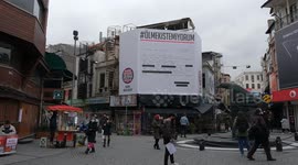 We Will Stop Femicides Platform's giant complaint letter