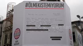 We Will Stop Femicides Platform's giant complaint letter