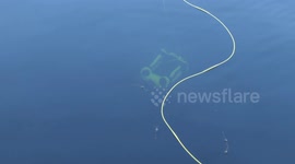 Schoolkids are using an underwater drone to clean up the seabed