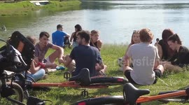 São Paulo residents relax in the park despite covid-19 restrictions, Brazil