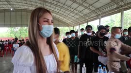 Thai transgender woman describes her happiness after avoiding national service