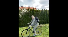 Carrying around my french bulldog on my back