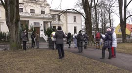 Picket in Tallinn in support of arrested human rights activist Sergei Seredenko, Estonia