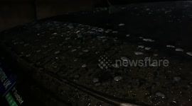 Large chunks of ice form on cars as UK temperatures plummet