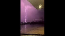 Forest lake Minnesota thunder storm.