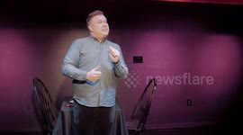 Stand-up comic met his girlfriend after inviting her to blind first date on stage