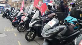 Deliveroo riders go on strike in London as they demand for higher pay