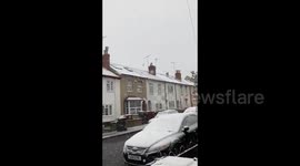 UK: Snow Blankets England As Outdoor Hospitality Reopens With Lockdown Lift 4