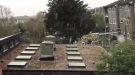 UK: Snow Blankets England As Outdoor Hospitality Reopens With Lockdown Lift 3