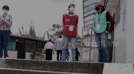 Residents of Quito, Ecuador take part in presidential election