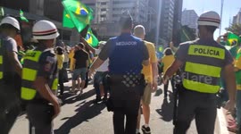 March of the Christian Family for Freedom in Sao Paolo, Brazil