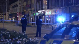 Police respond to knife incident and close off crime scene area