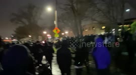 Police deploy teargas upon protesters in Brooklyn Center, Minnesota