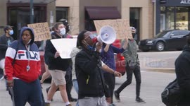 Speakers, rally and march in support of Daunte Wright  in Kansas City, Missouri