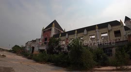 Walk through this spooky abandoned shopping mall designed like a medieval castle in Thailand