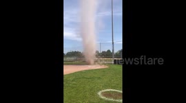 Dust devil hits Pleasant Grove, Alabama