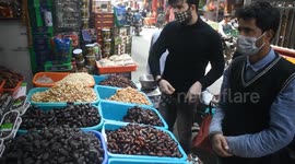 Market full on eve of Holy month Ramadan in Northern India