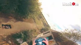 'FPV Drone Flies Through an Abandoned Building'