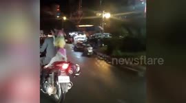 Pet dog barks angrily at owner after being dyed multicoloured rainbow