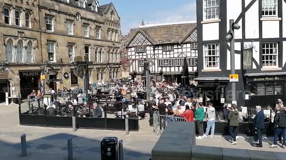 Shoppers out in Manchester