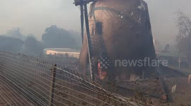 South Africa's oldest working windmill gutted by Cape Town mountain fires