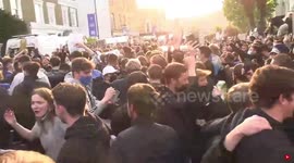 Watch moment Chelsea fans react after news breaks of possible European Super League withdrawal