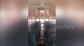 UK couple transform American school bus into LUXURY home!