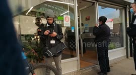 Police illegally use bus lane to get food after Super League protest