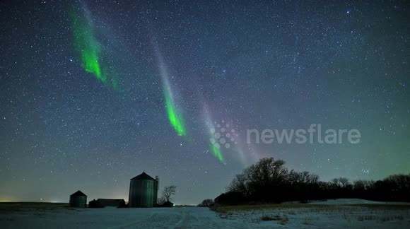Stunning aurora STEVE is a sight to see in Saskatchewan sky