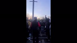 Live Footage: Beer thrown in the crowds - Arsenal FC Kroenke ESL Protest - 23.04.2021