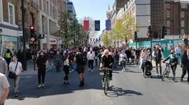 Thousands of anti lockdown protestors descend on London